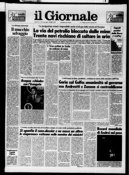 Il giornale : quotidiano del mattino